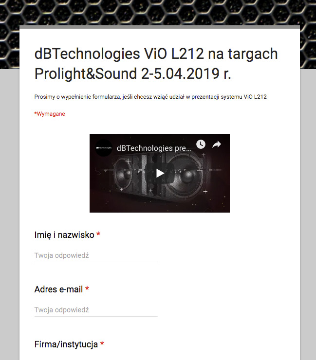 dBTechnologies L212 demo PLS