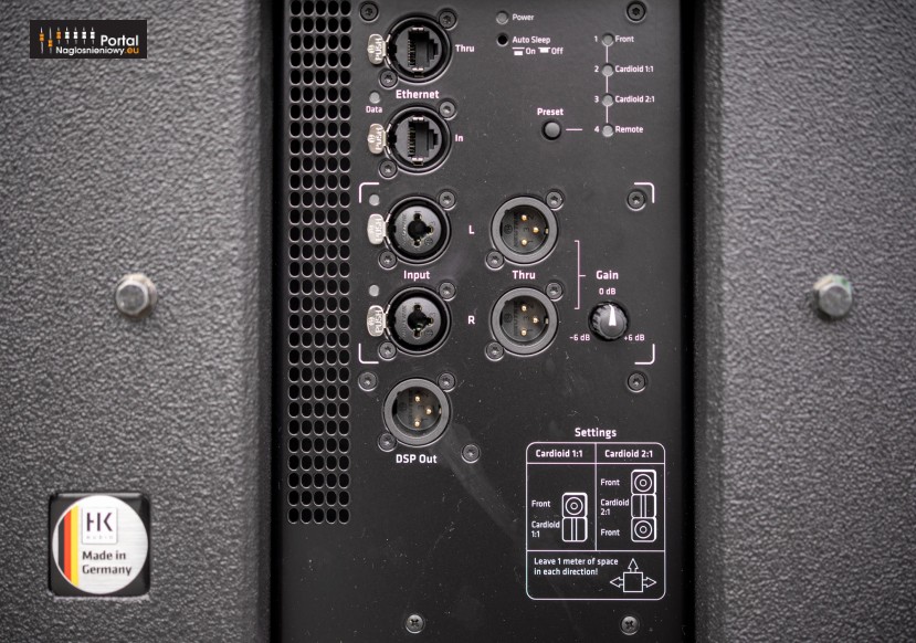 HK Audio Linear9 118 Sub A tyl panel