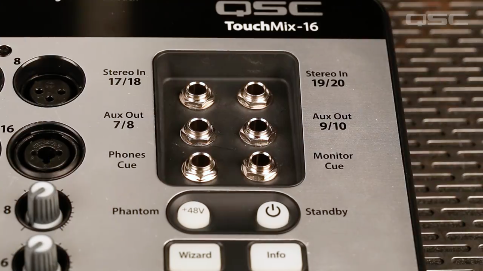 QSC TouchMix16 OS3 10 stereo mono AUX 7 10