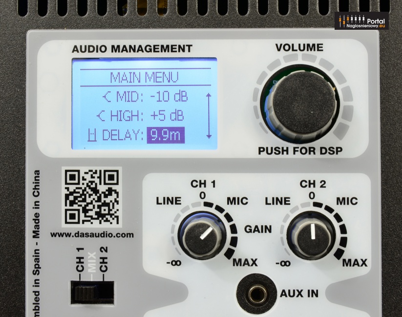 DAS Audio Altea 412A mixer LCD delay 909 823px