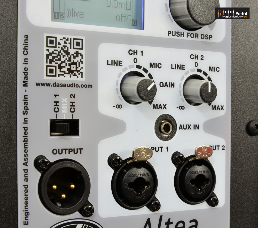 DAS Audio Altea 412A mixer inputs 823px