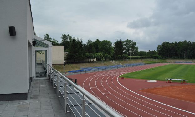 System nagłośnienia stadionu lekkoatletycznego w Szczecinku
