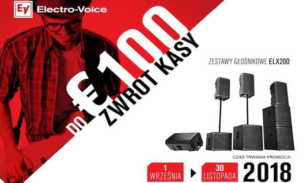 Electro-Voice zwraca do 100€ za zakup zestawów głośnikowych ELX200