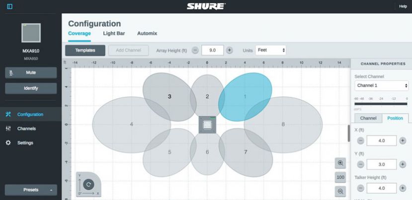 Shure Designer 3.1 – nowa wersja aplikacji do konfirgurowania systemów instalacyjnych