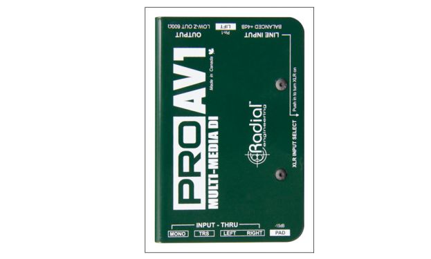 Radial ProAV1 Multimedia DI - Pasywny dibox do multimediów