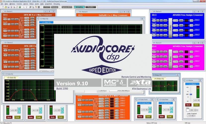 AudioCore Amped Edition - Aplikacja do kontroli wzmacniaczy MC2 i XTA