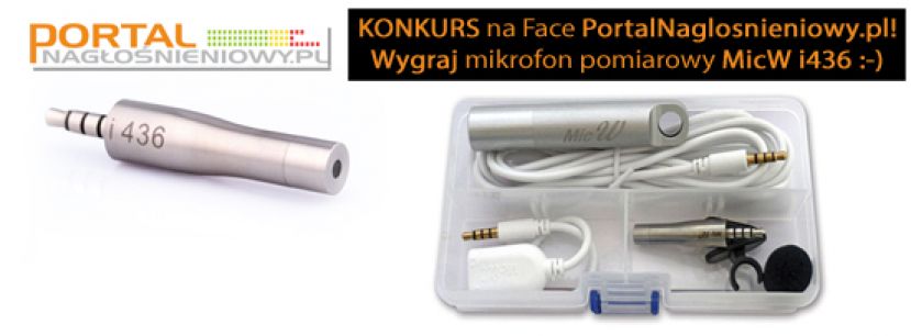 MicW i436 Kit – mikrofon pomiarowy do iPada i iPhone&#039;a do wygrania w facebook&#039;owym konkursie na PortalNaglosnieniowy.pl