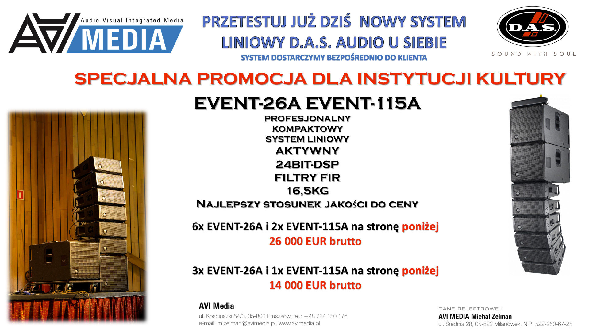 1 DAS Audio Event 26A promocja oferta dla instytucji kultury oferta