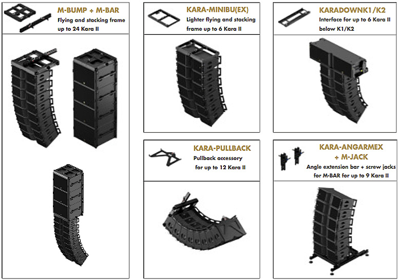 L Acoustics Kara II Kara 2 line array frames