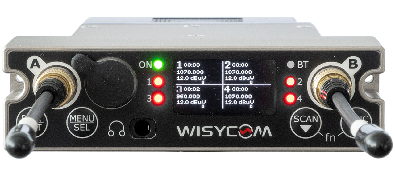 Wisycom MCR54 Multi Band Quad Channels True Diversity Receiver 00