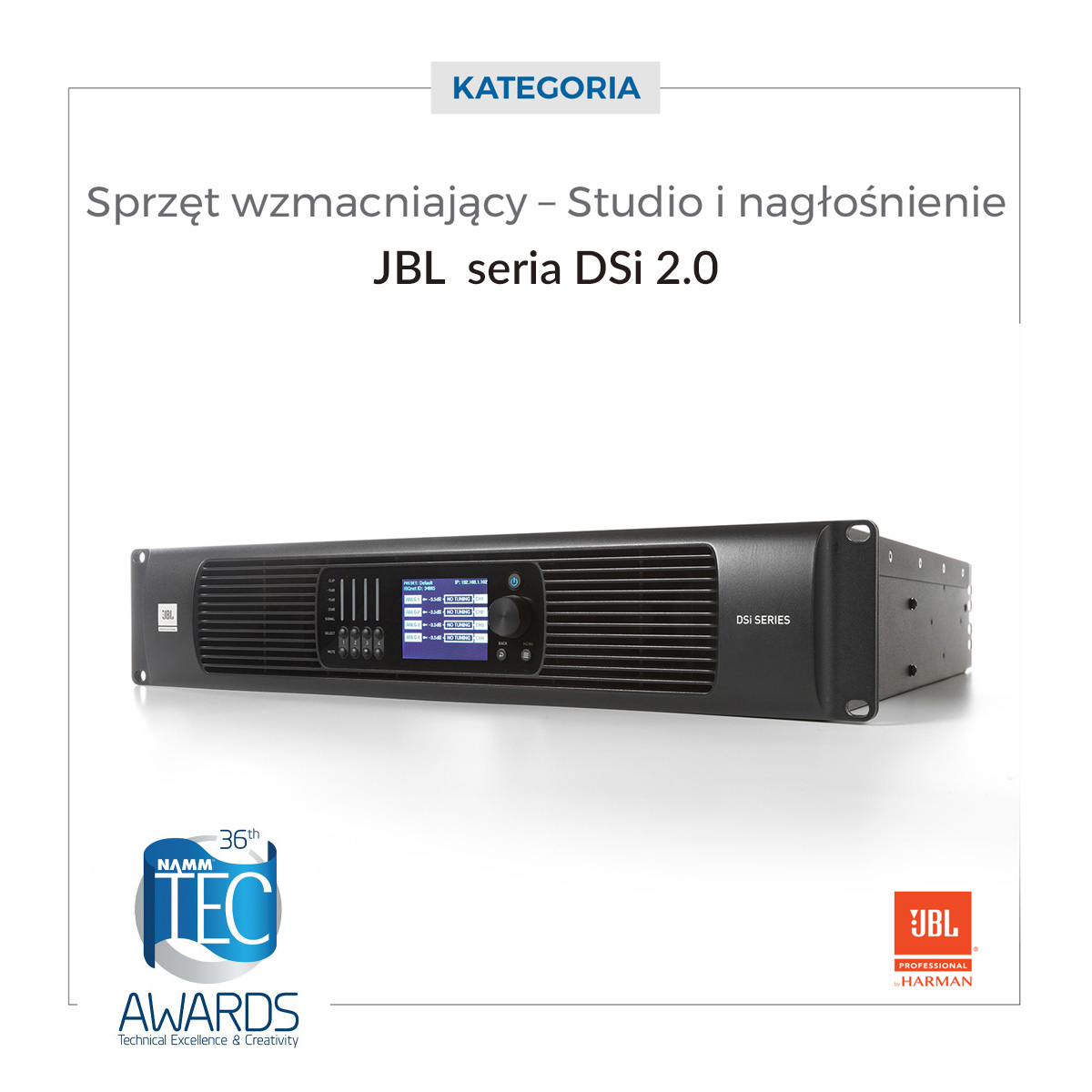 TEC Awards 36th HARMAN Pro JBL DSi2 0