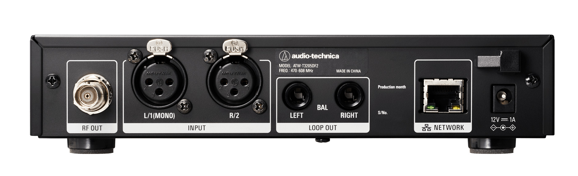 Audio Technica ATW 3255 IEM 3000 series nadajnik rear
