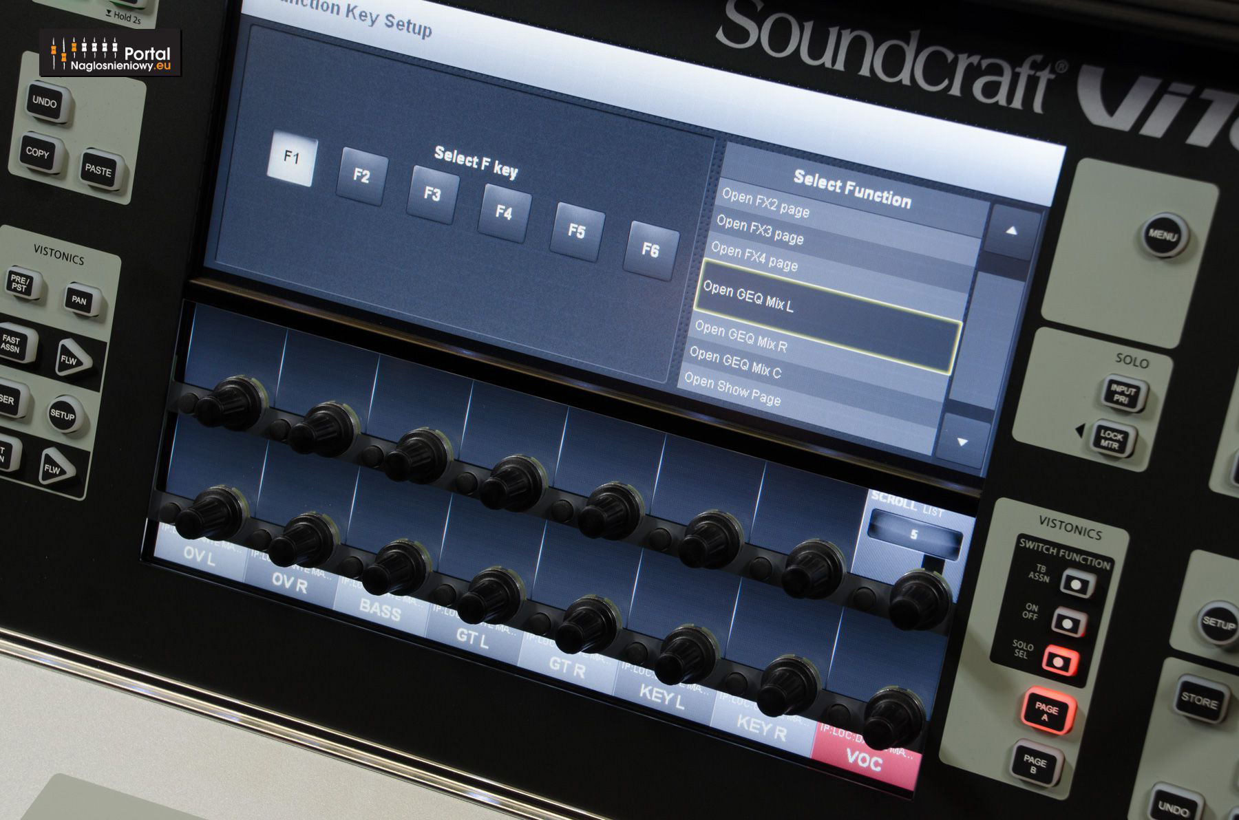 Soundcraft Vi Vi1000 Soft Key define