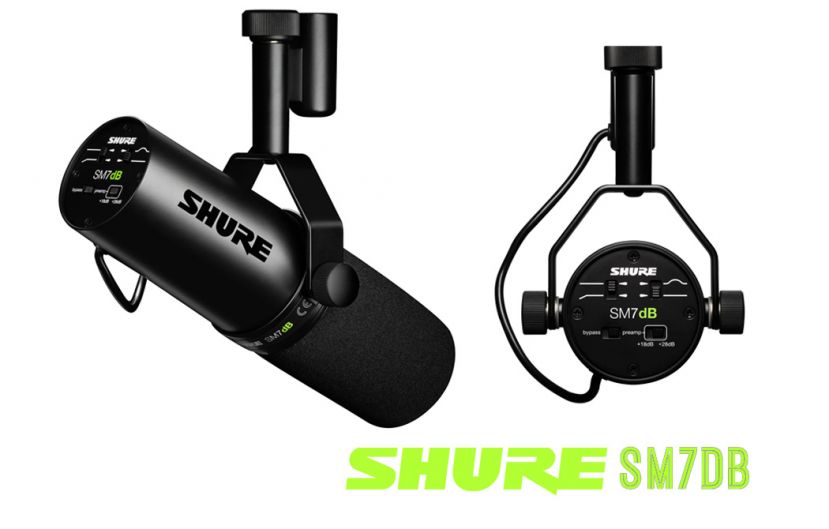 Shure SM7DB – ikoniczny mikrofon z wbudowanym przedwzmacniaczem +28 dB