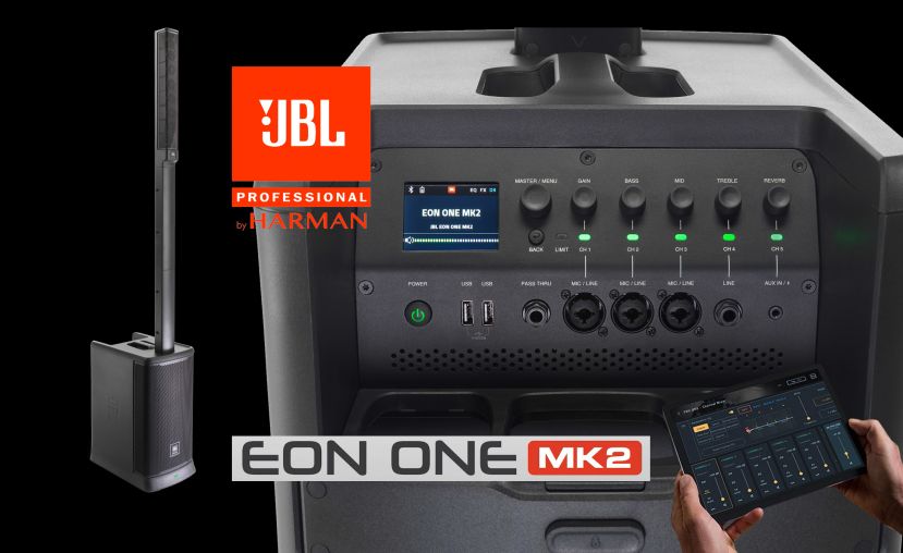JBL EON ONE MK2 – przenośny wertykalny zestaw liniowy zasilany na akumulator