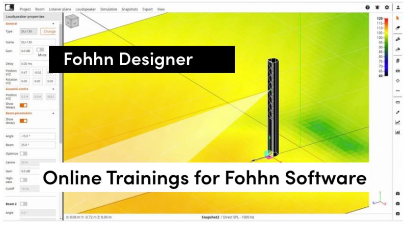 Fohhn Audio – szkolenia z Fohhn Designer i Fohhn Audio Soft