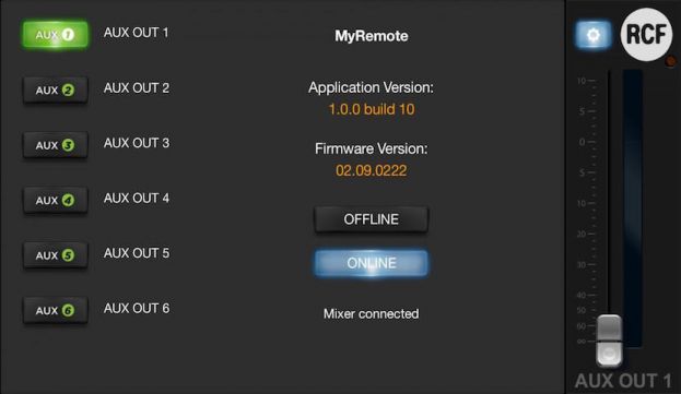 RCF MyRemote - Aktualizacja oprogramowania do mikserów z serii M, a także nowa aplikacja