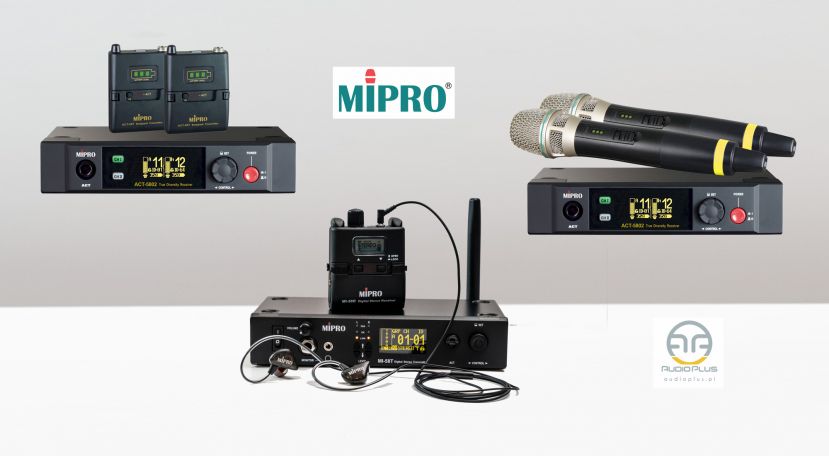 MiPRO MI-58 SET i ACT 5802 z ACT 58H/58T – cyfrowy odsłuch IEM i cyfrowe mikrofony bezprzewodowe w grudniowej promocji!