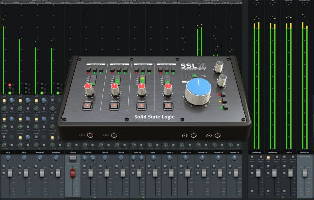 Solid State Logic SSL 12 – 12-kanałowy interfejs audio i MIDI z cyfrowym mikserem SSL 360°