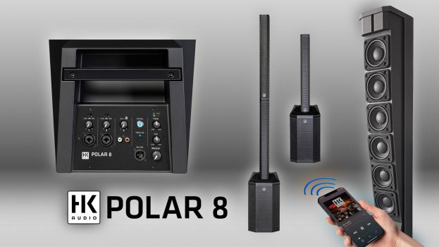 HK Audio POLAR 8 – kompaktowy wertykalny system liniowy z subbasem 8” i Bluetooth 5.0