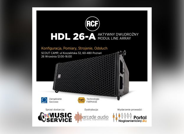 RCF HDL26-A – odsłuchy kompaktowego systemu liniowego w Poznaniu