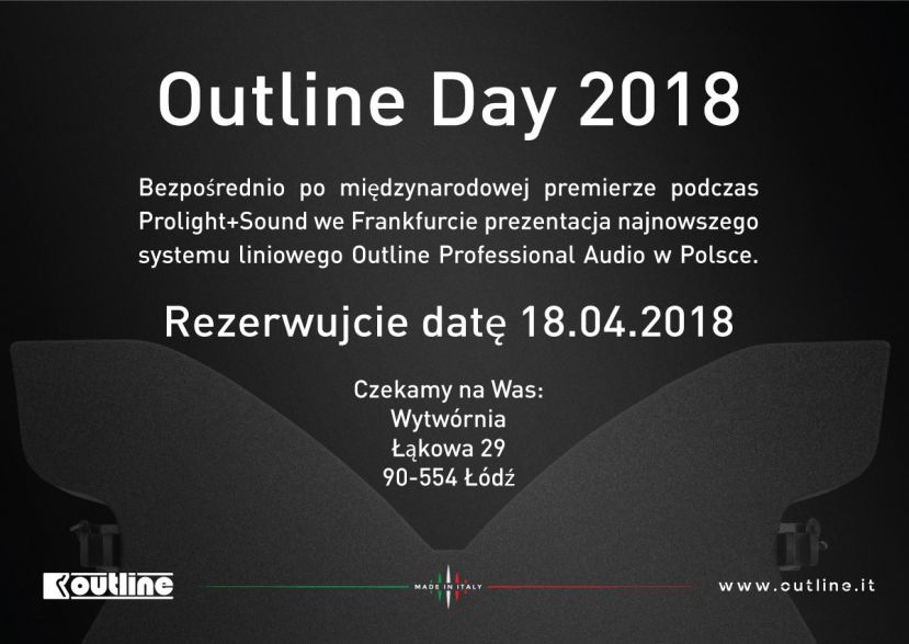 Outline Day 2018 - polska premiera nowego systemu liniowego Outline Superfly i prezentacja systemów Outline