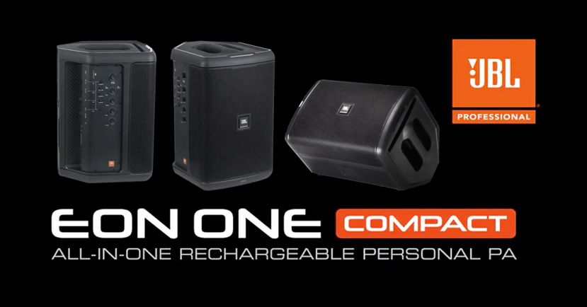 JBL EON ONE Compact – przenośny, zasilany akumulatorem aktywny zestaw głośnikowy z 4-kanałowym mikserem i Bluetooth
